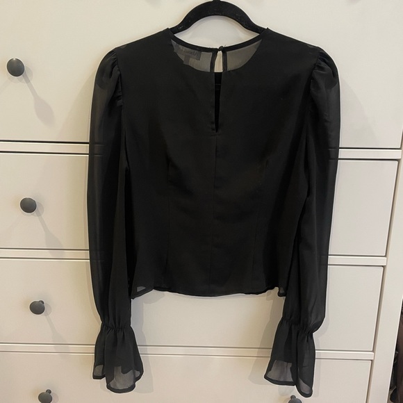 Revolve long sleeve top - Black - Picture 3 of 4